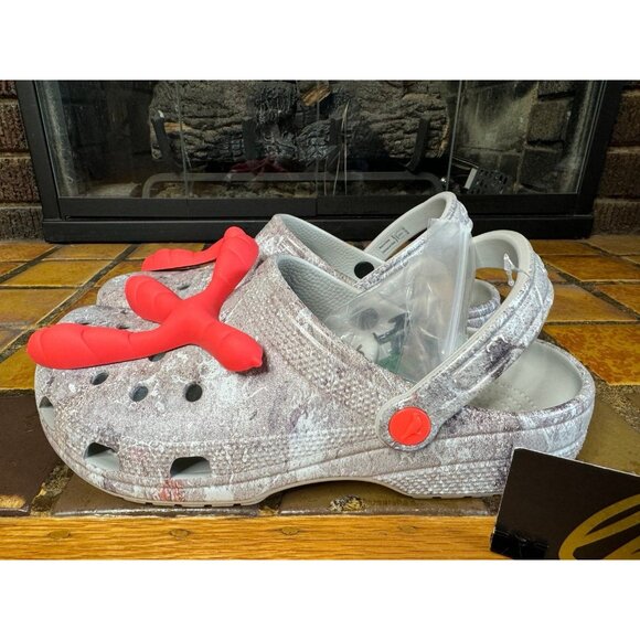 Mens 9 Crocs x Staple Classic Clog Sidewalk Lux Pigeon Feet Sandals 207917-90H - Picture 5 of 9